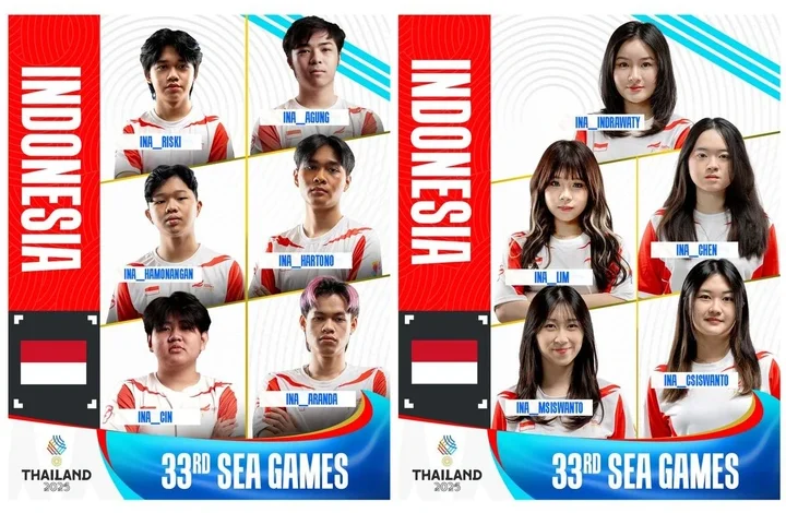 Pemain Timnas Indonesia Mobile Legends di SEA Games 2025