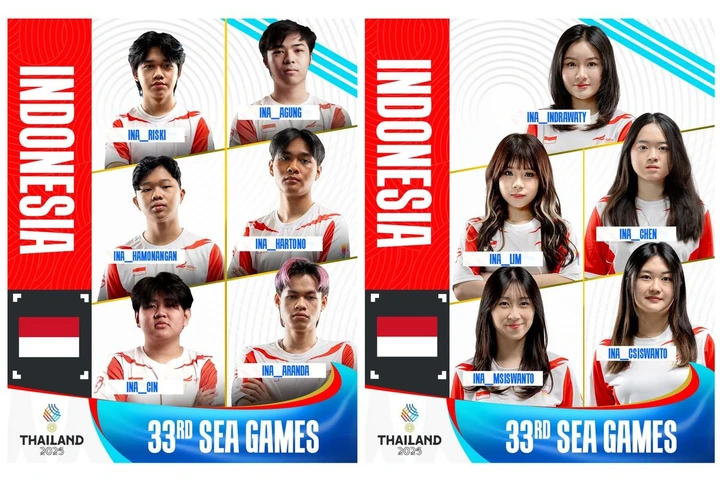 Pemain Timnas Indonesia Mobile Legends di SEA Games 2025