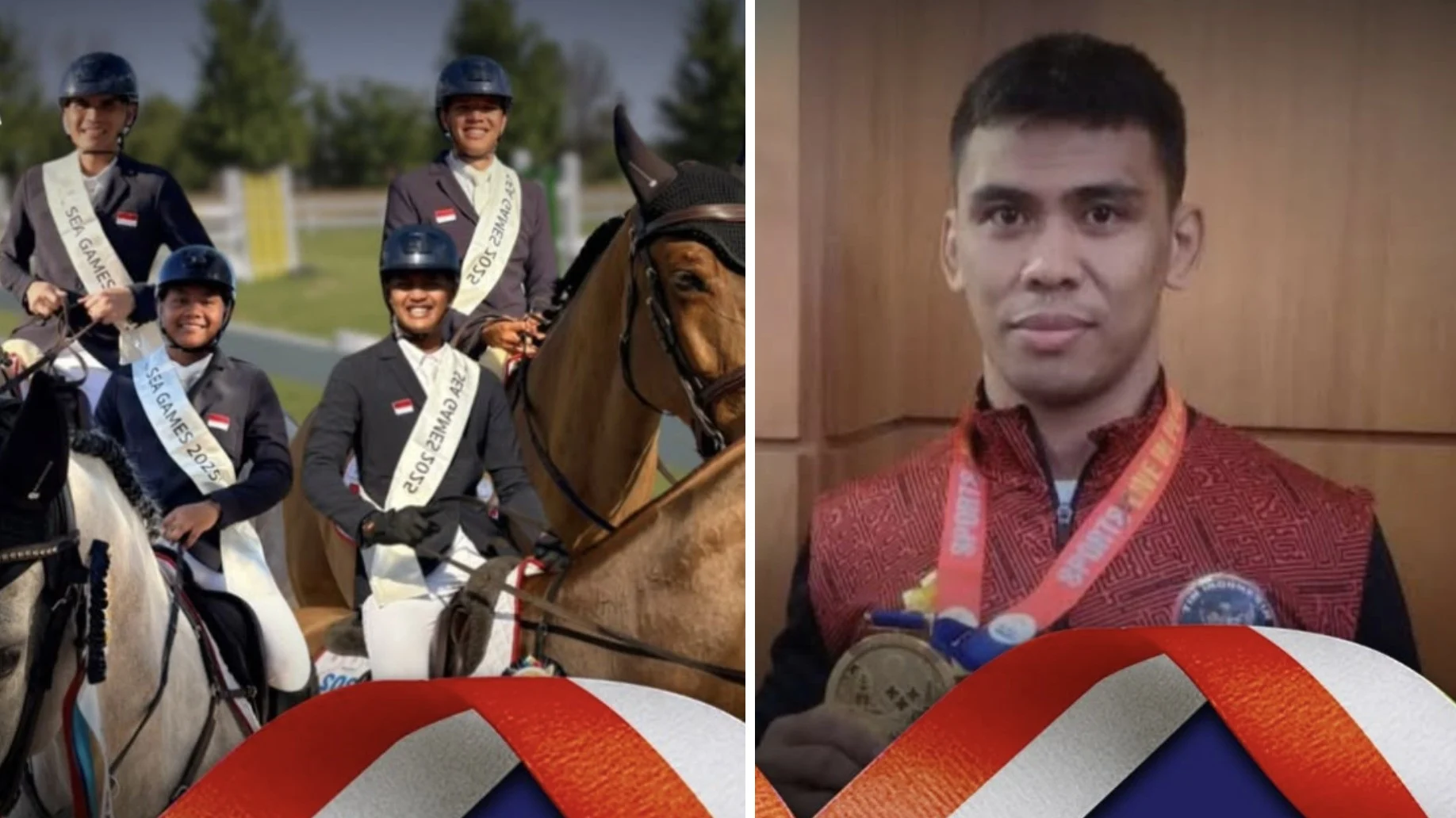 Indonesia Tambah Medali Emas Dari Cabor Gulat dan Berkuda